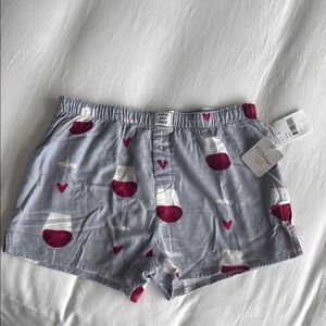 Rise & Wine Flannel PJ Salvage shorts